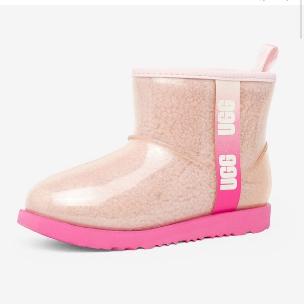 Ugg Kids Classic Mini Waterproof Clear Boot
Iridescent Pink